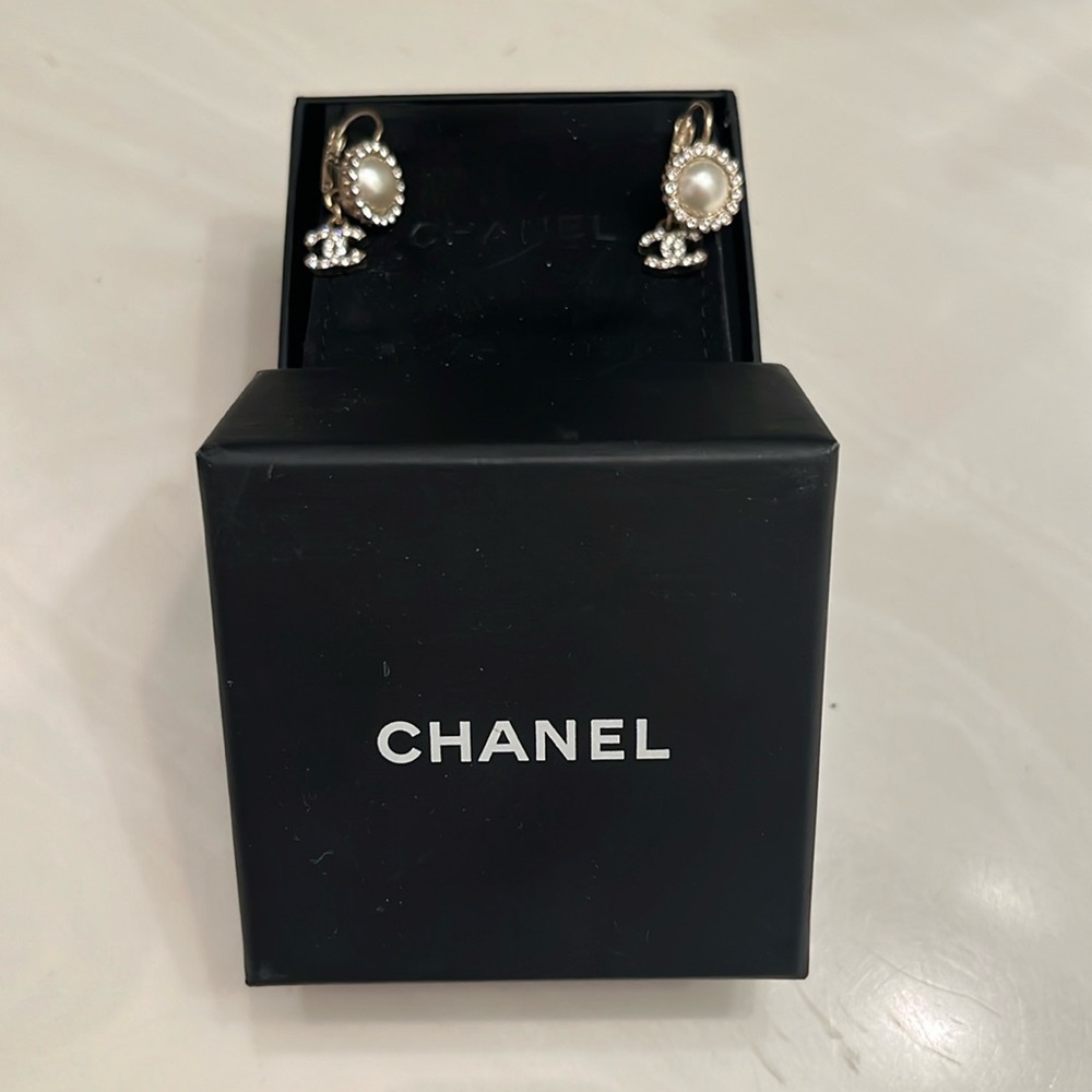 Chanel Pearl Earrings